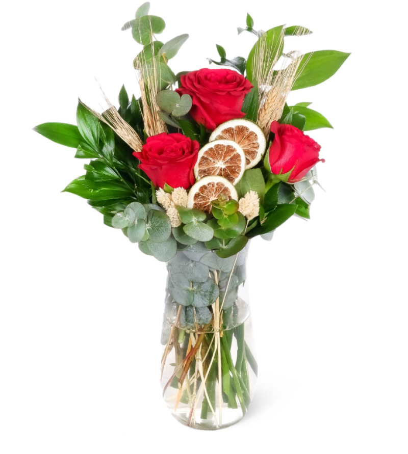Red Love Vazoda Kırmızı Güller