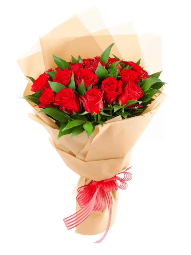 Ruskus 21 Kırmızı Güller Buketi
