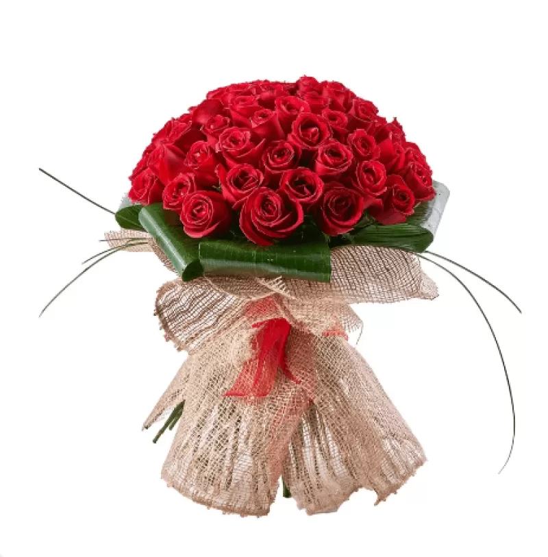 Natural 51 Kırmızı Gül Buketi