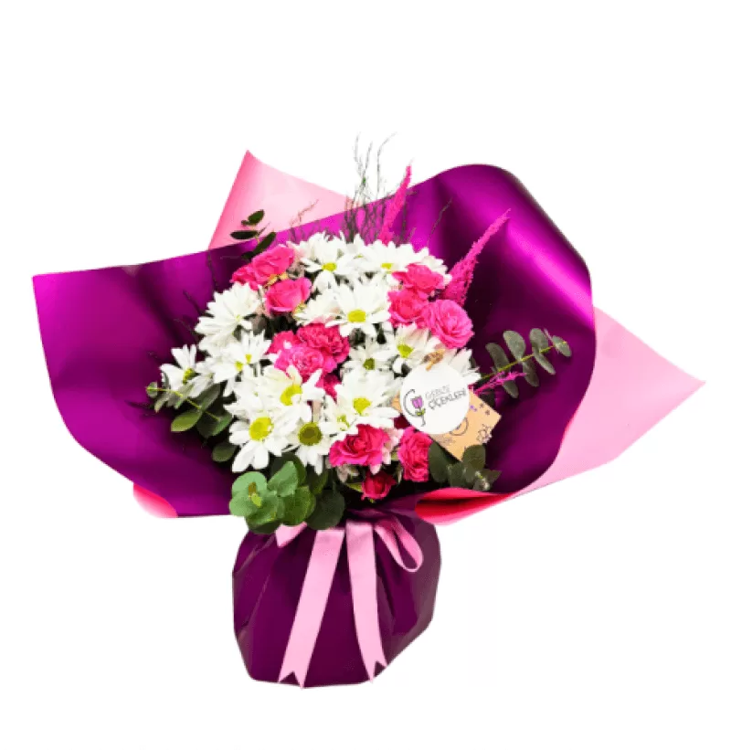 Pink Daisy Papatya Buketi