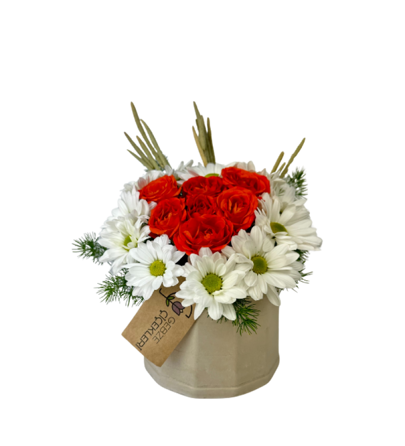 Orange Heart Çardak Gül Aranjmanı