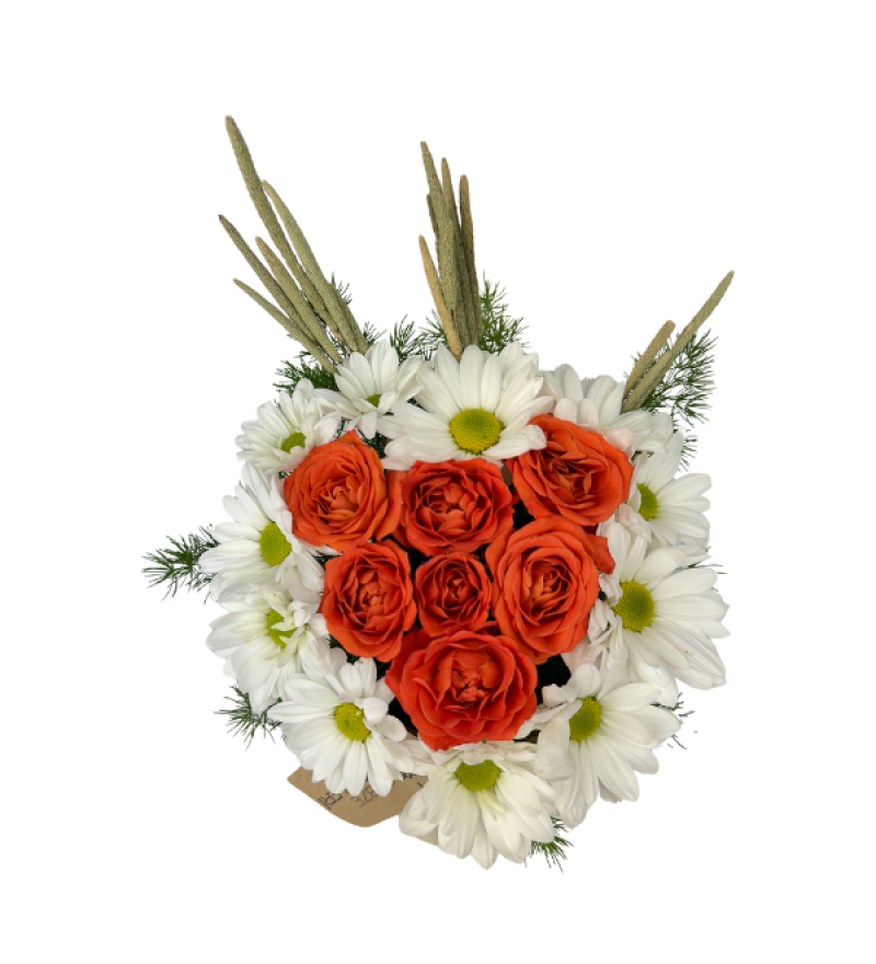 Orange Heart Çardak Gül Aranjmanı