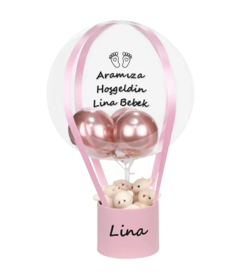 Yenidoğan Kız Bebek Balon Kutusu