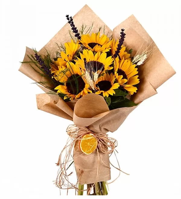 Kraft Ayçiçeği Buketi