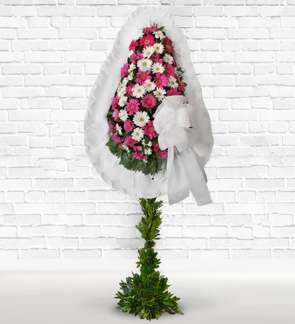 Gerbera Sepeti Çelenk